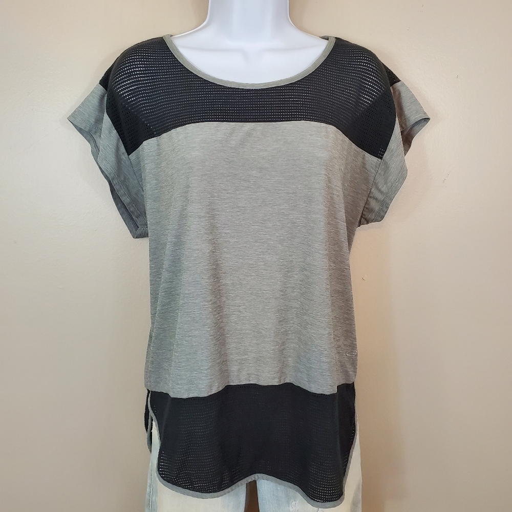 C9 by Champion Gray Top With Black Cooling Mesh